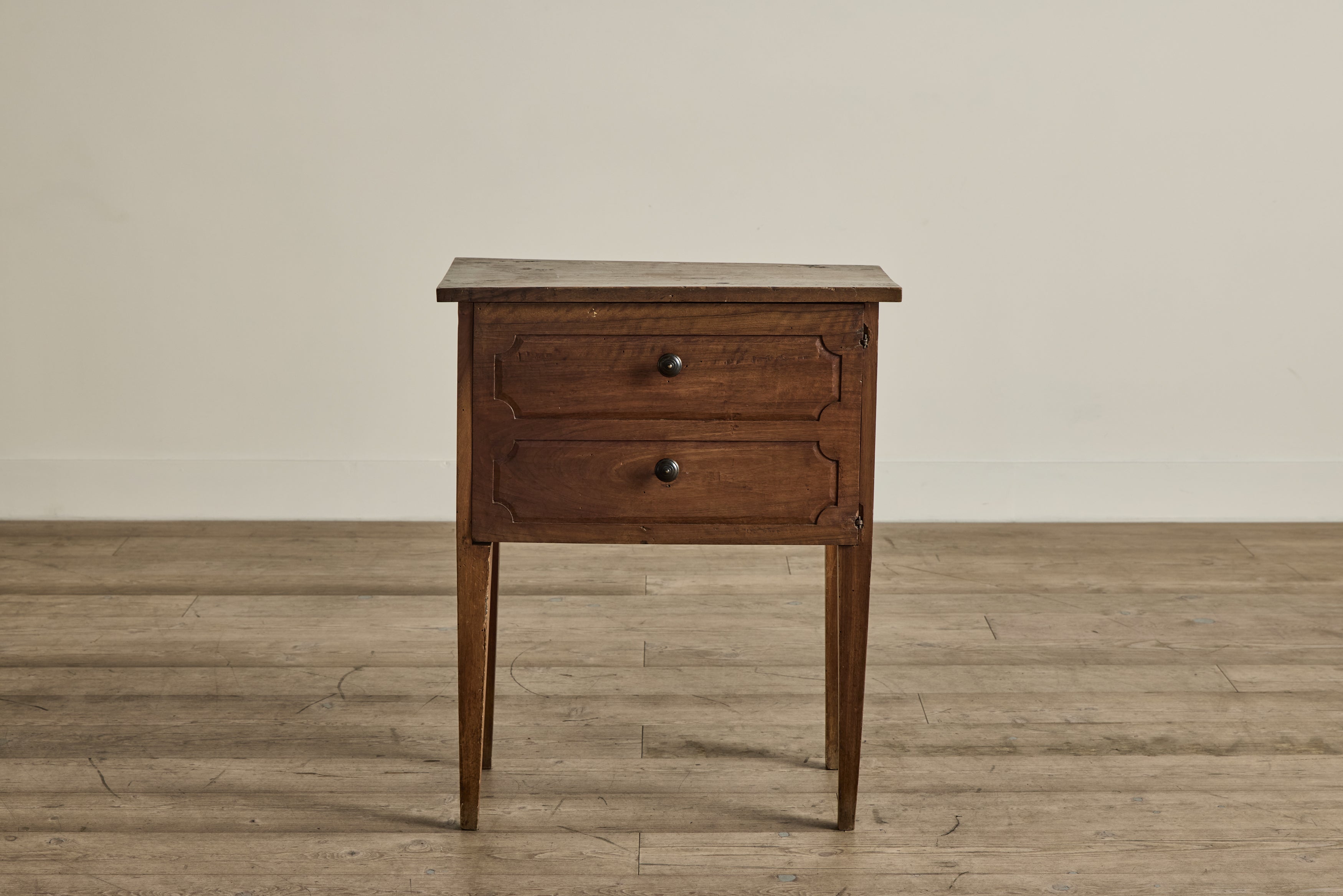 Faux Drawer Wood Side Table