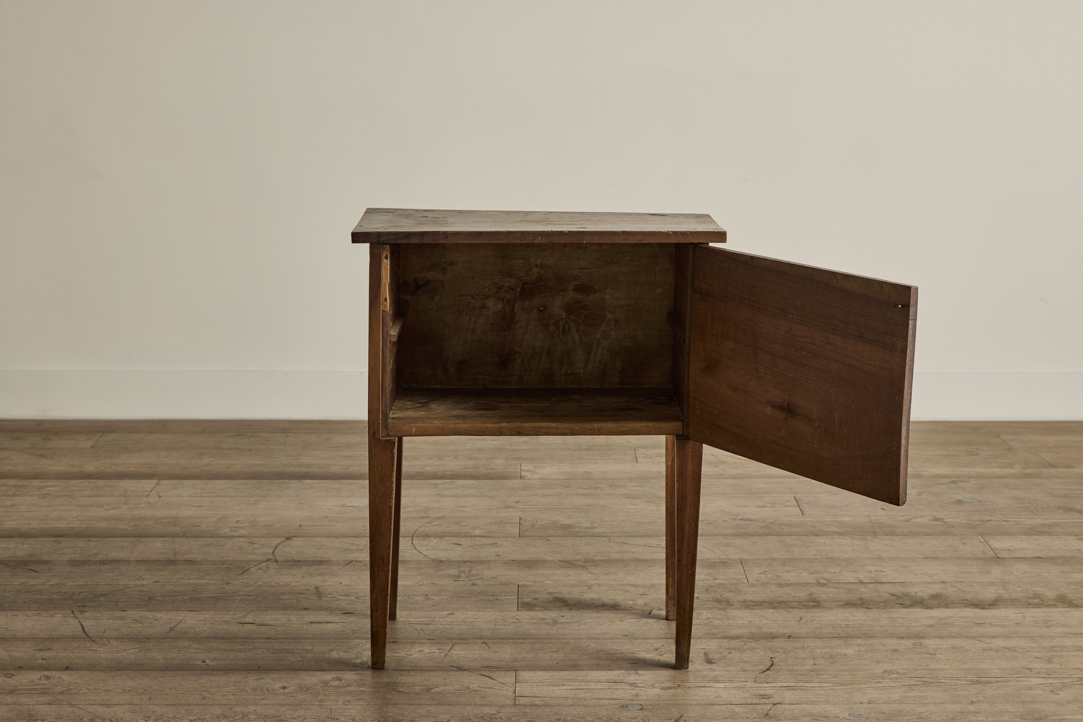 Faux Drawer Wood Side Table