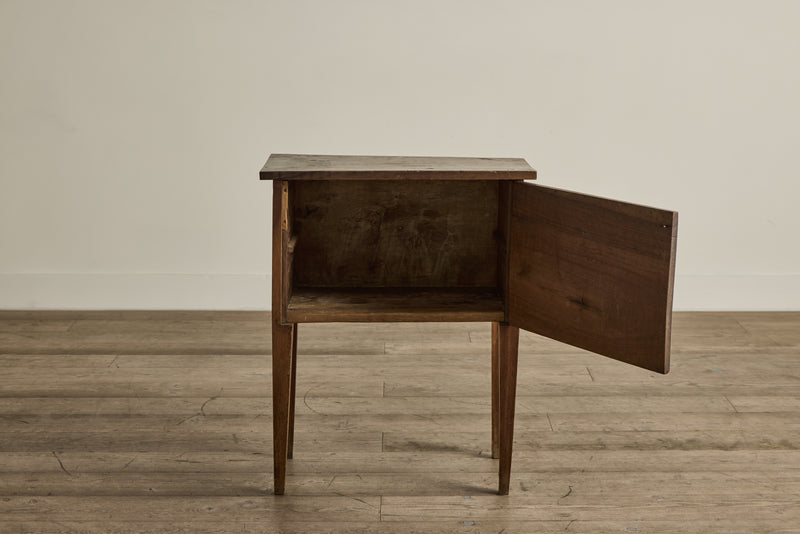 Faux Drawer Wood Side Table