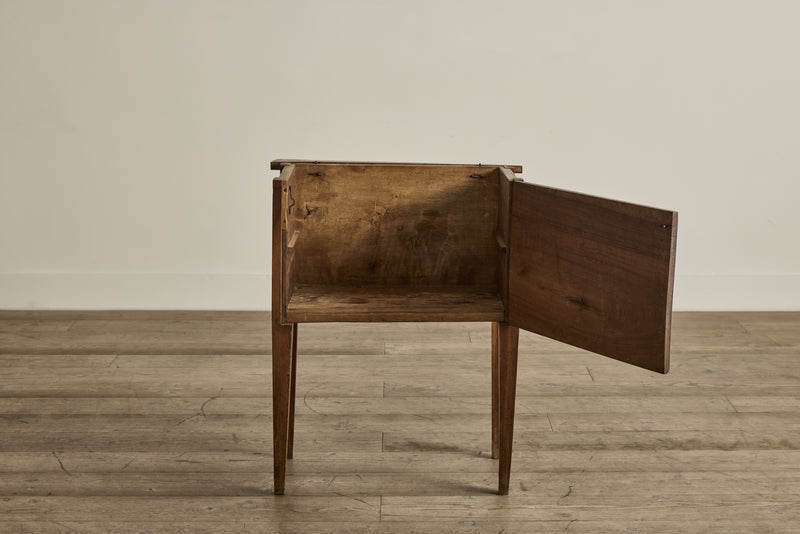 Faux Drawer Wood Side Table