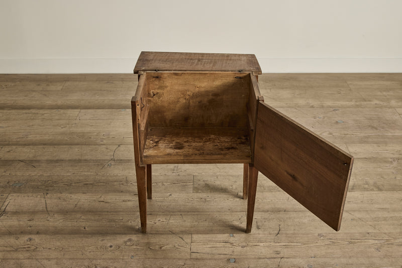 Faux Drawer Wood Side Table