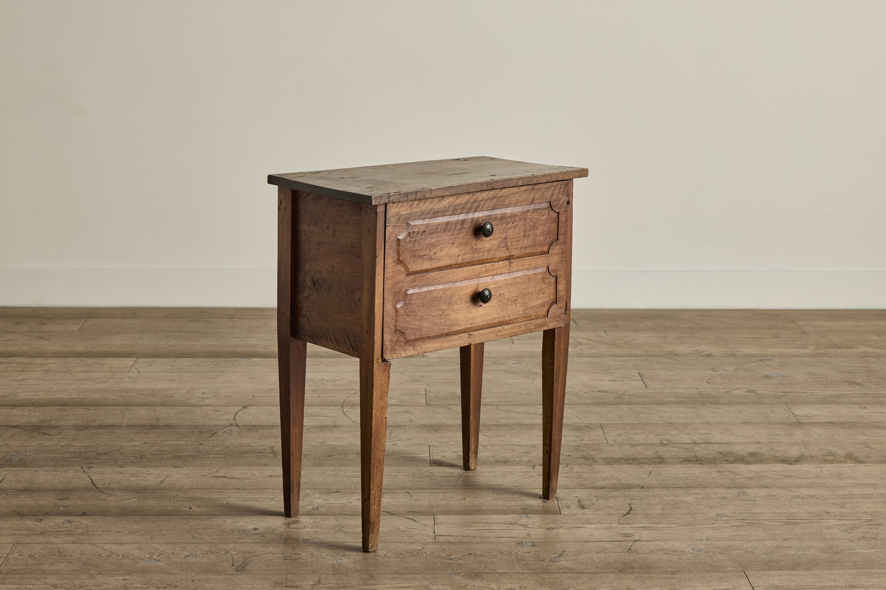 Faux Drawer Wood Side Table
