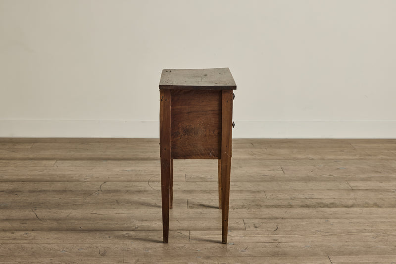Faux Drawer Wood Side Table