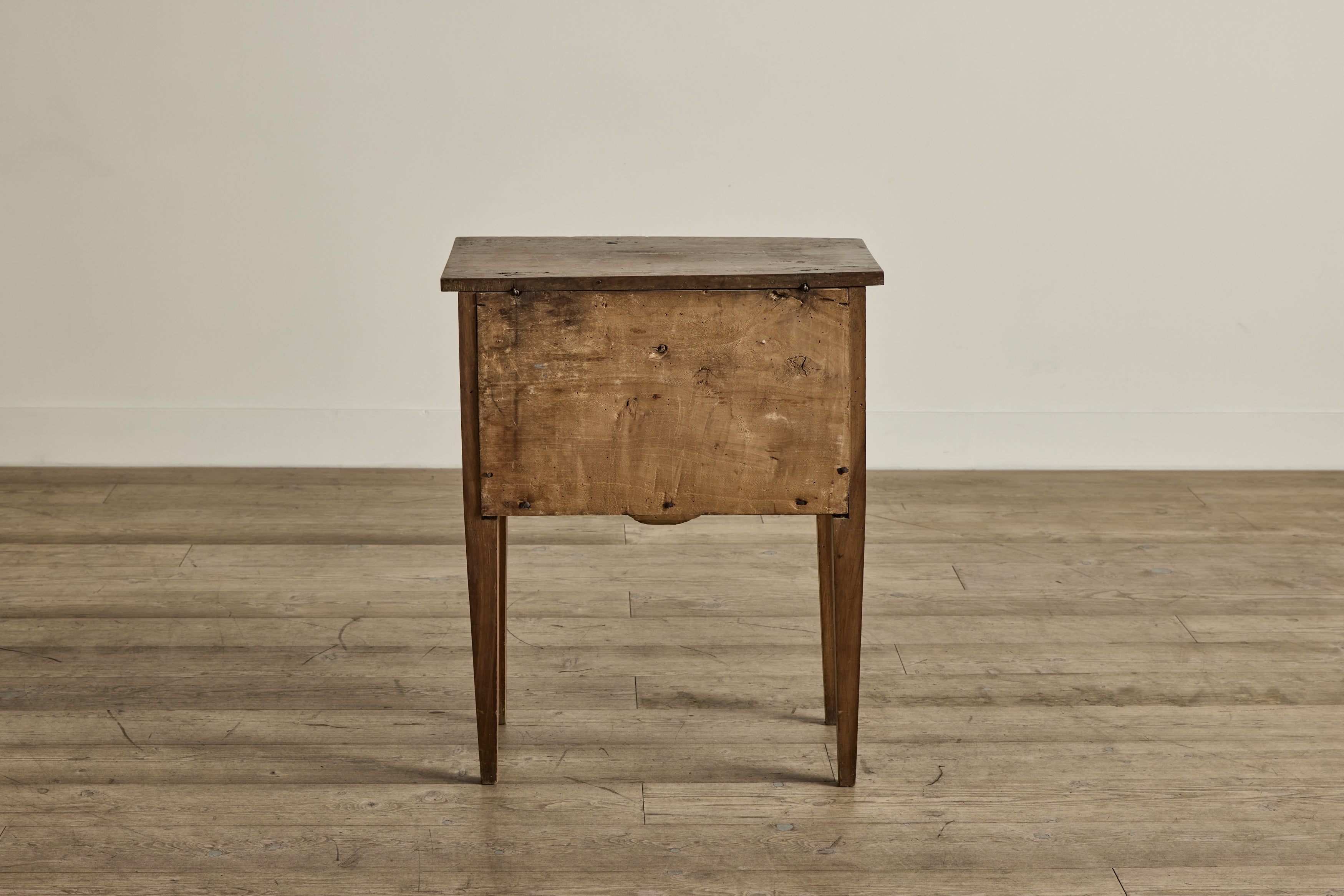 Faux Drawer Wood Side Table