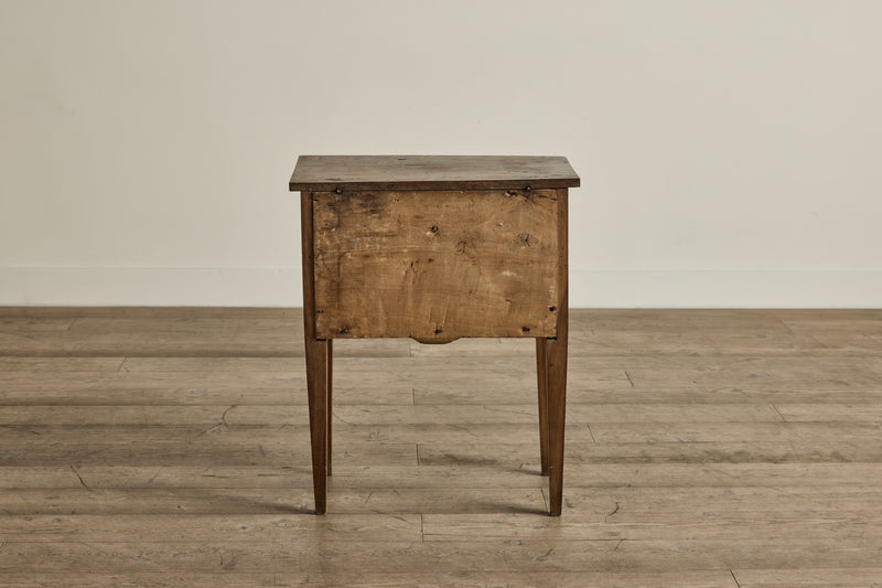 Faux Drawer Wood Side Table