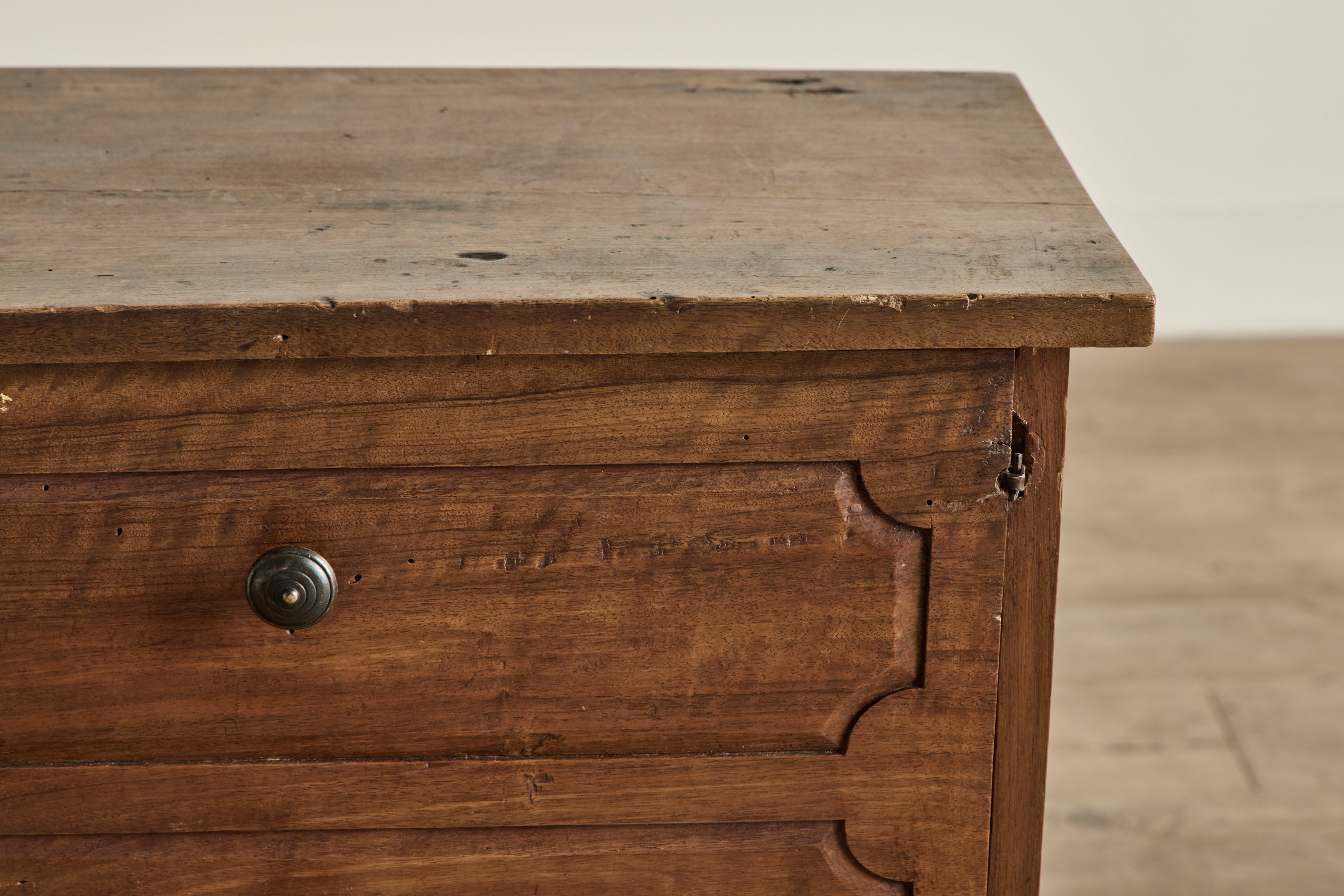 Faux Drawer Wood Side Table