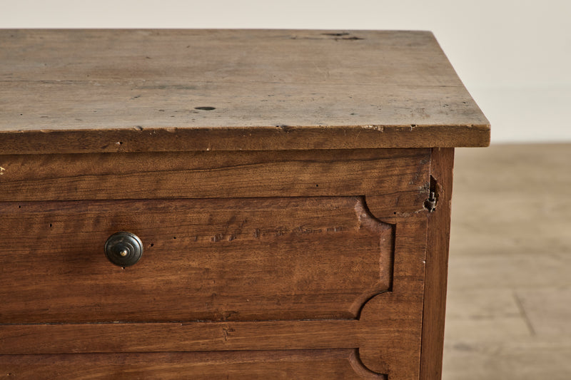 Faux Drawer Wood Side Table