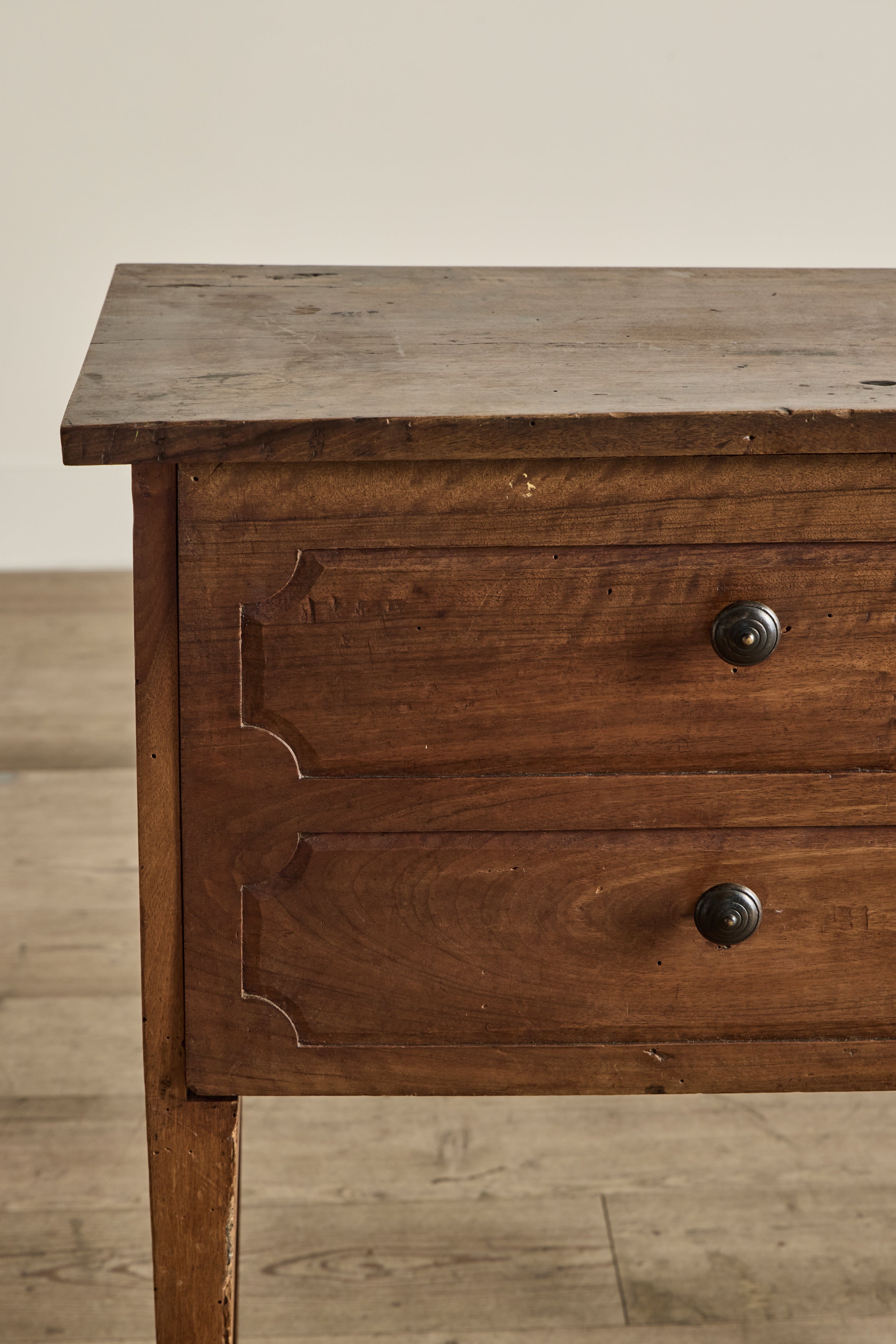 Faux Drawer Wood Side Table
