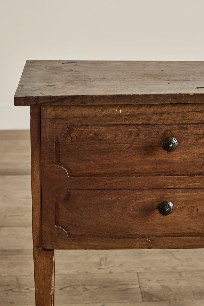 Faux Drawer Wood Side Table
