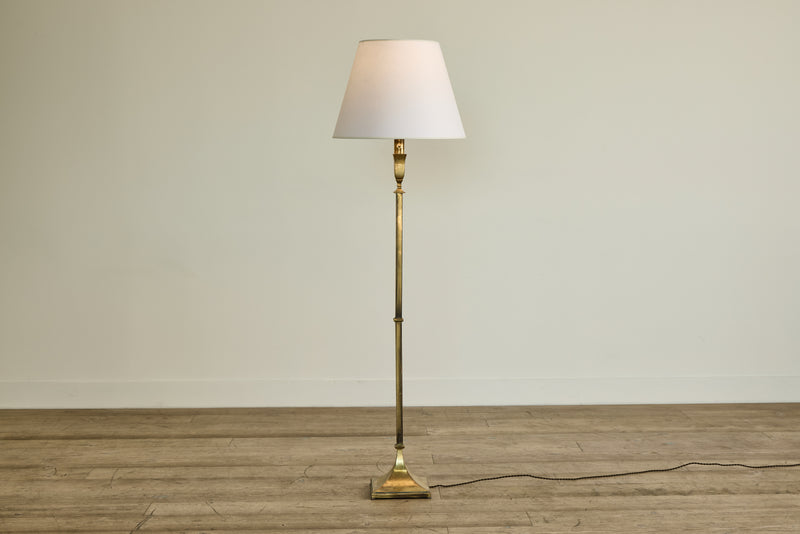 French Brass Floor Lamp