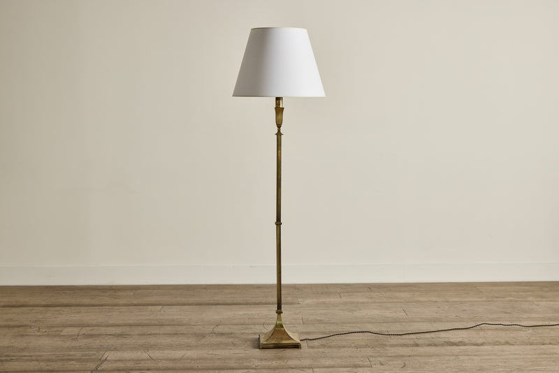 French Brass Floor Lamp