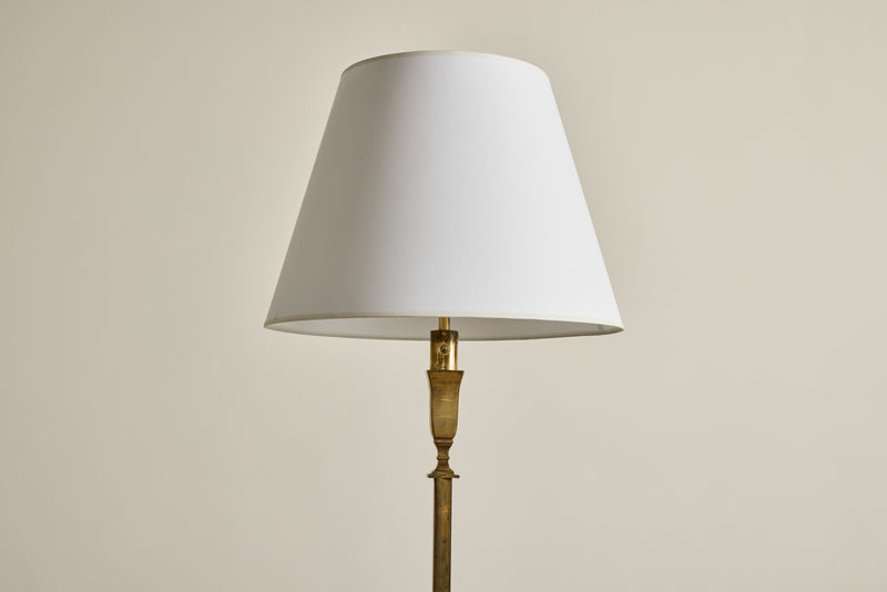 French Brass Floor Lamp