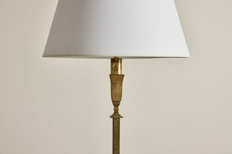 French Brass Floor Lamp