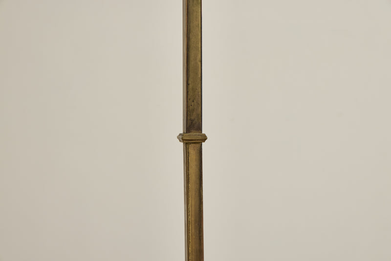 French Brass Floor Lamp