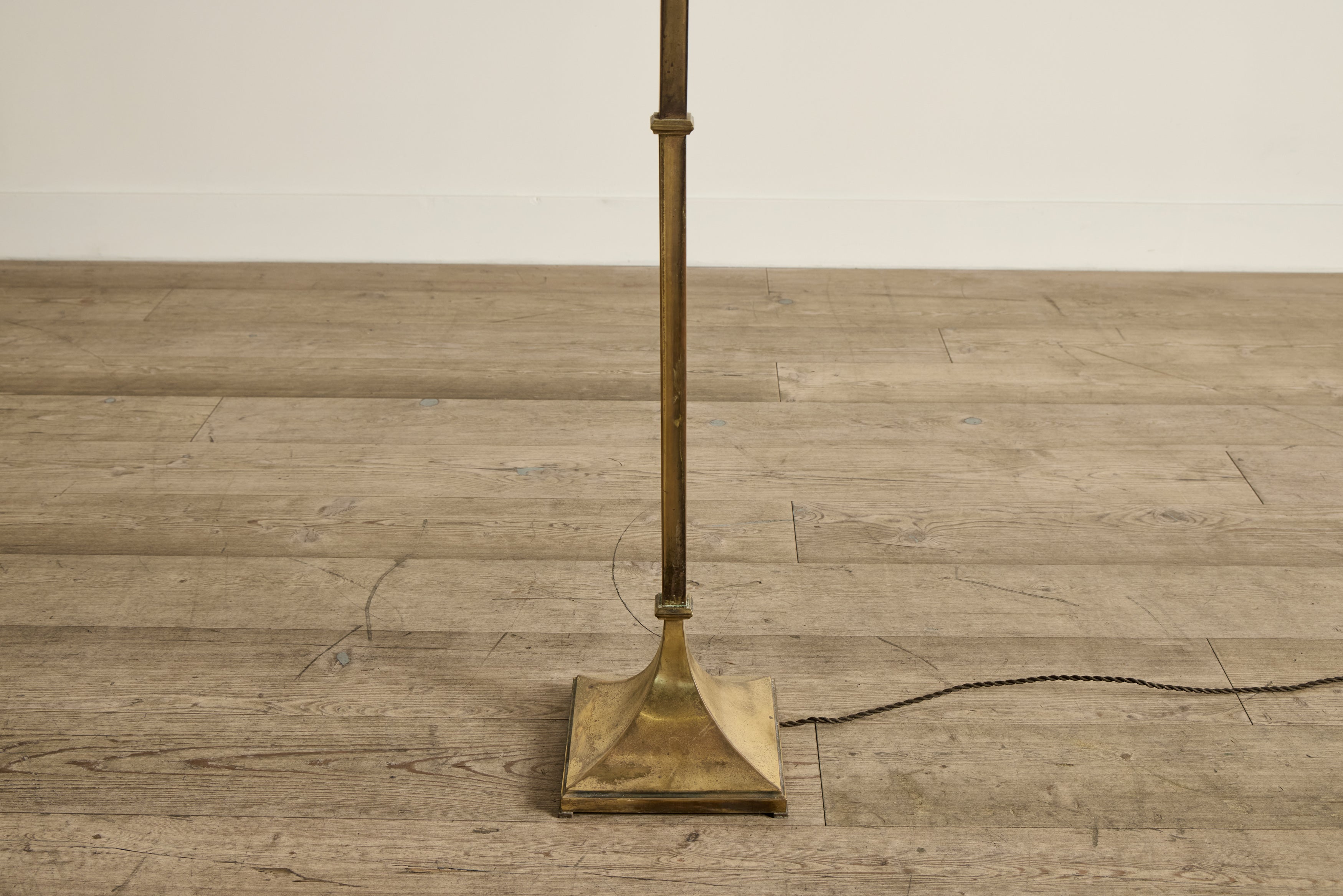 French Brass Floor Lamp