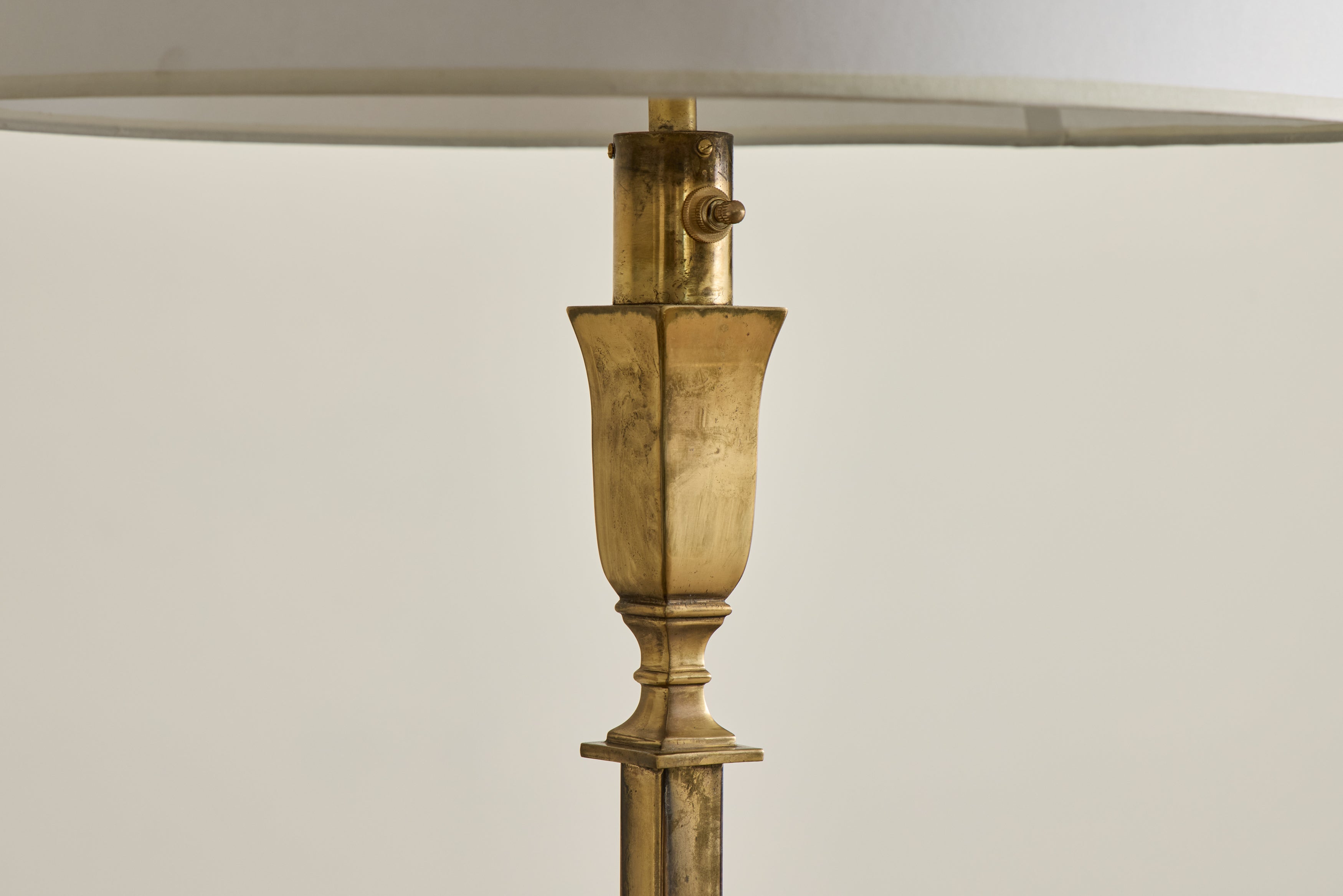 French Brass Floor Lamp