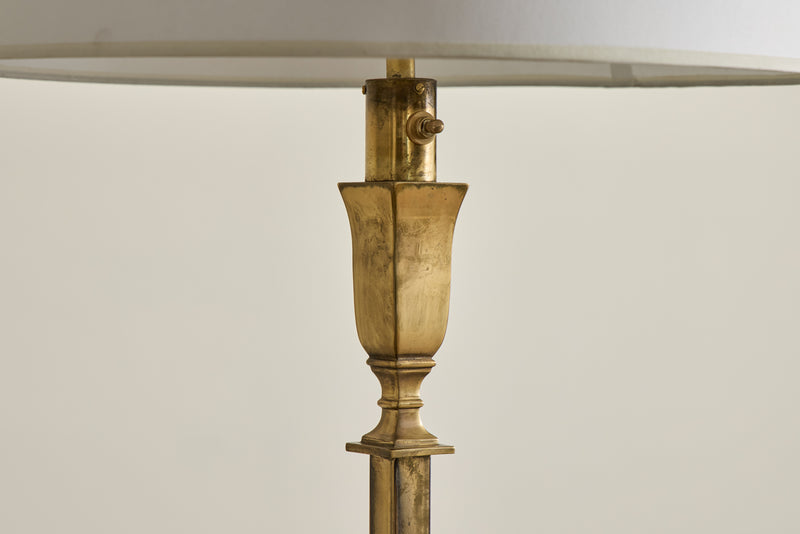 French Brass Floor Lamp