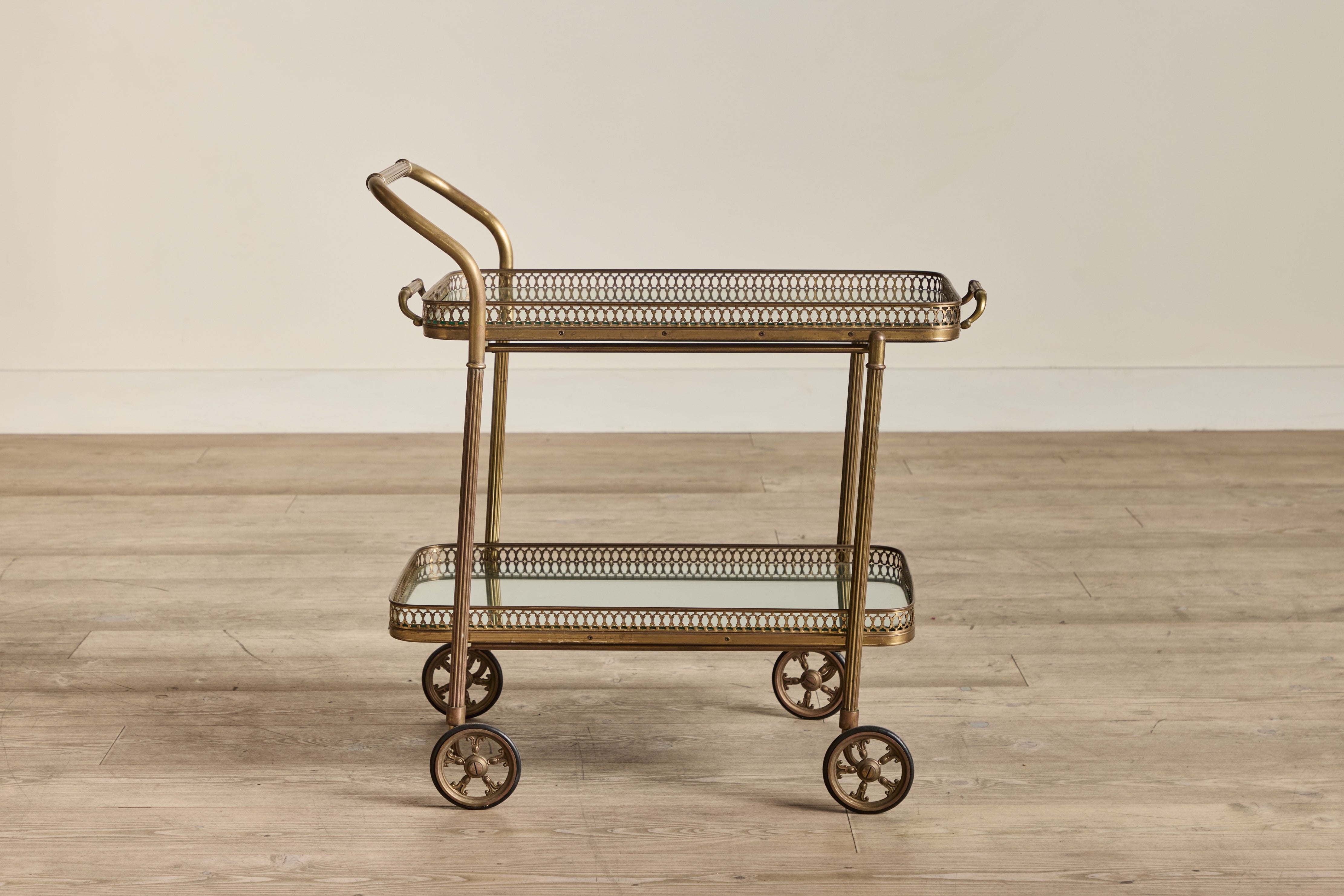 Italian Brass Bar Cart (LA)