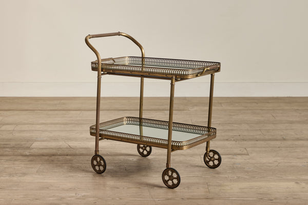 Italian Brass Bar Cart (LA)