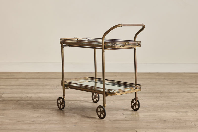 Italian Brass Bar Cart (LA)