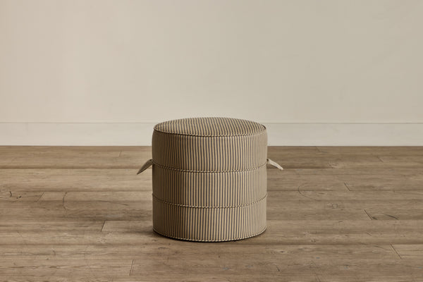 Nickey Kehoe 17" Round Hassock - In Stock (NYC)