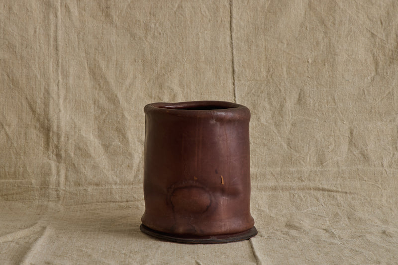 Italian Leather Waste Bin