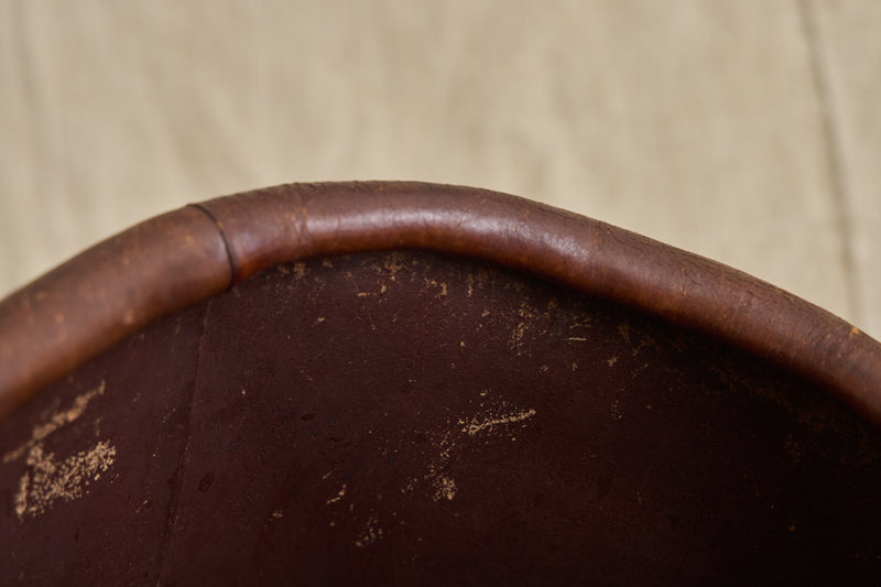 Italian Leather Waste Bin