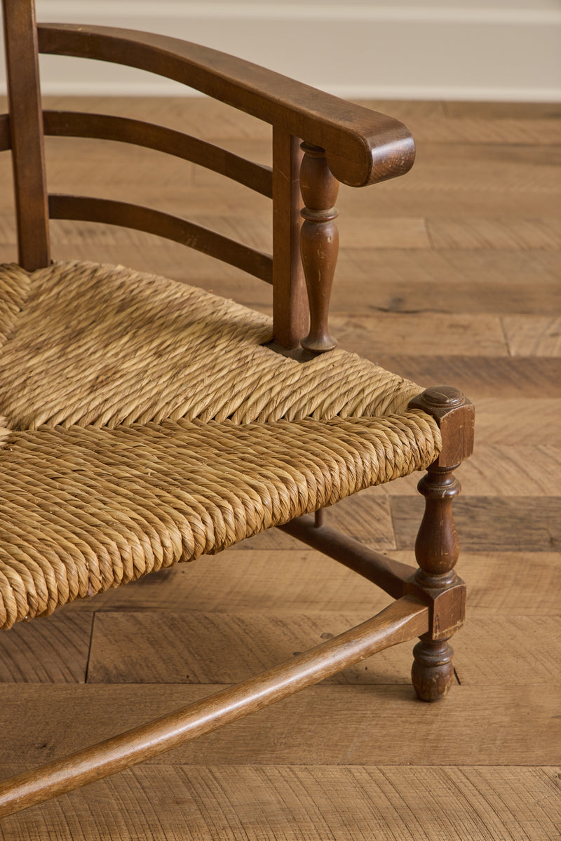 Pair of Italian Rush Chairs