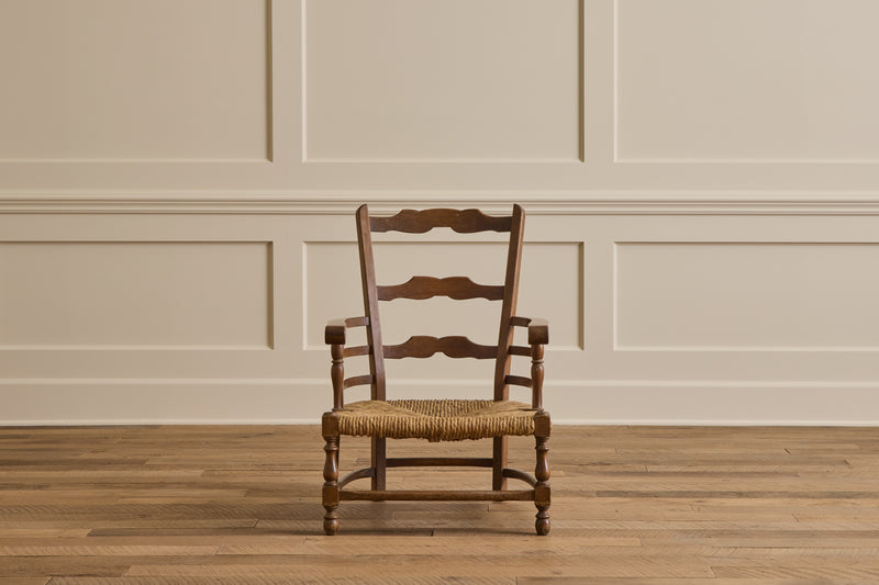 Pair of Italian Rush Chairs