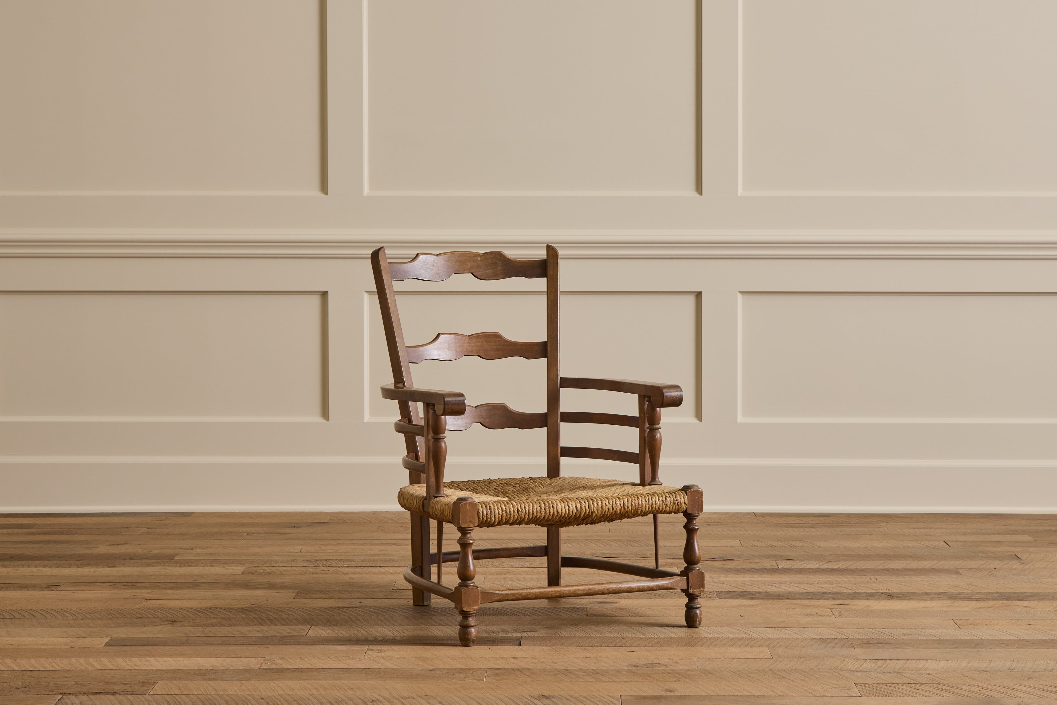 Pair of Italian Rush Chairs