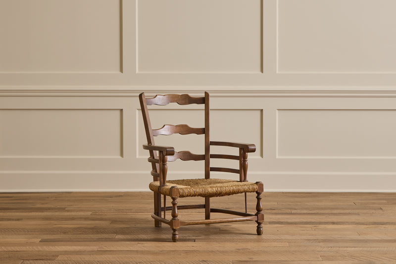 Pair of Italian Rush Chairs