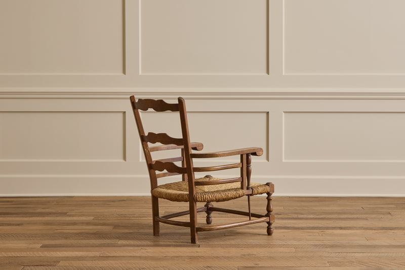 Pair of Italian Rush Chairs