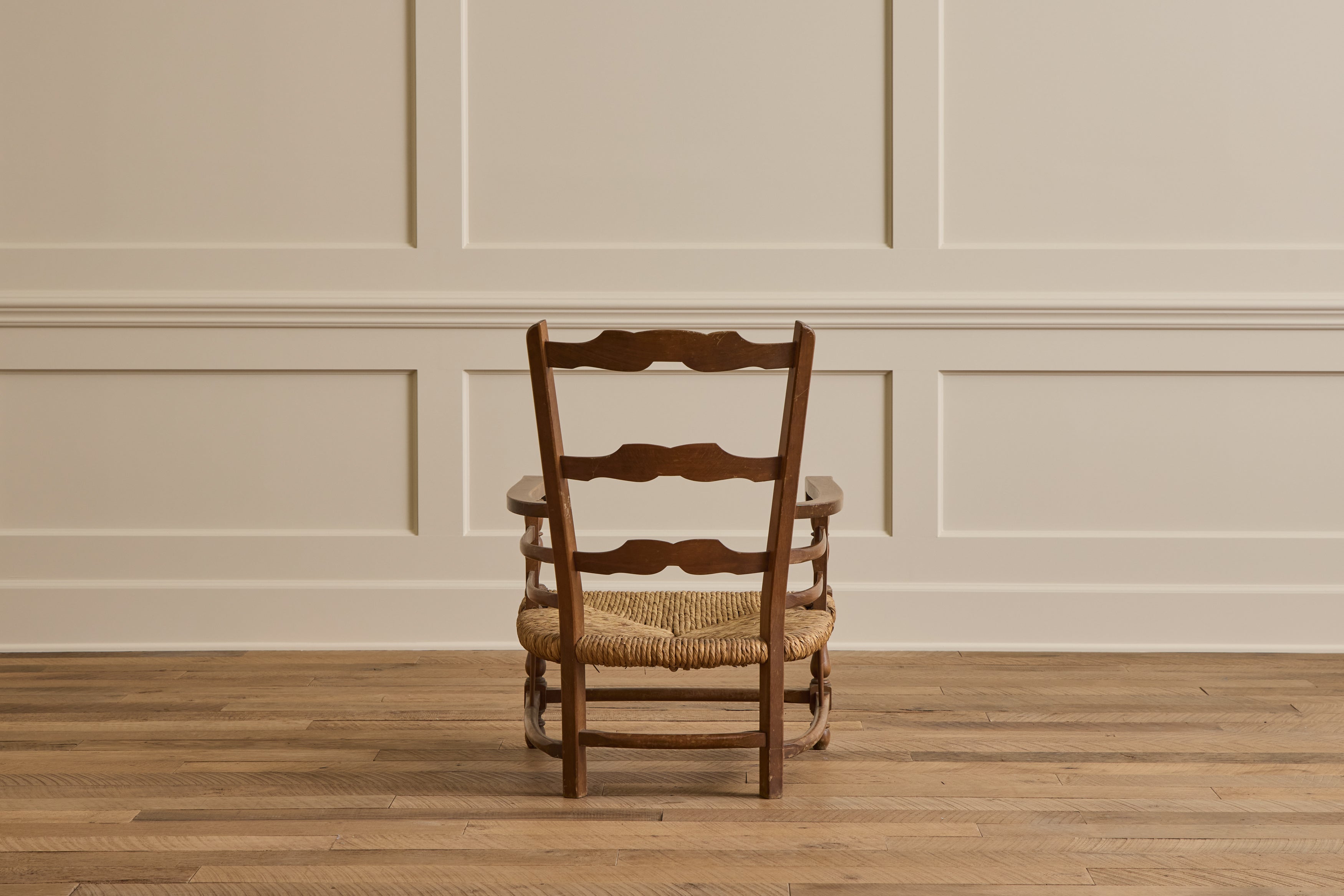 Pair of Italian Rush Chairs