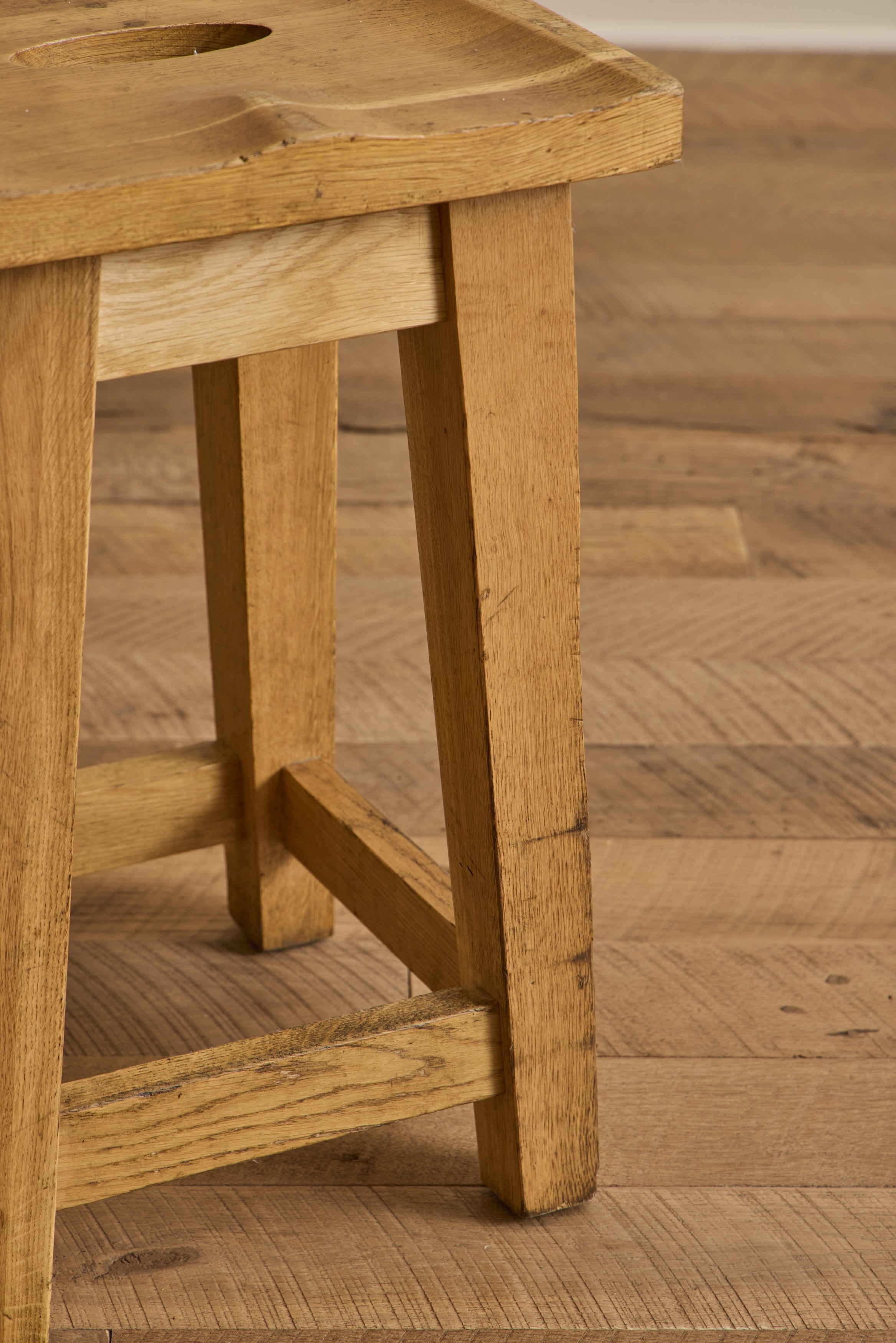French Wood Stool