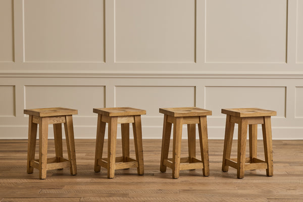 French Wood Stool