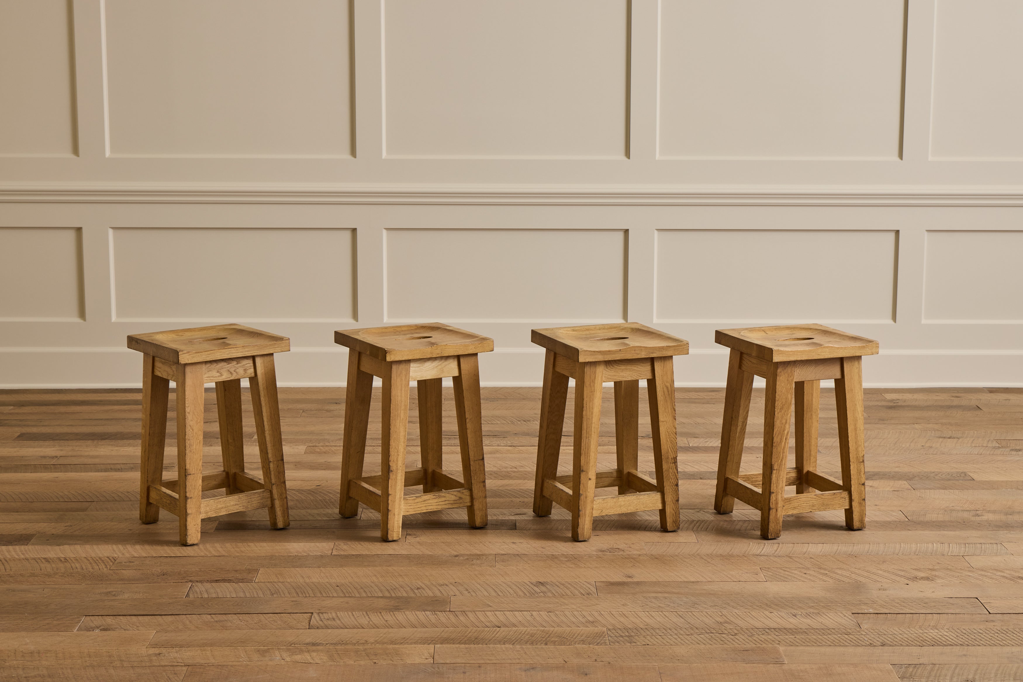 French Wood Stool