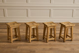 French Wood Stool