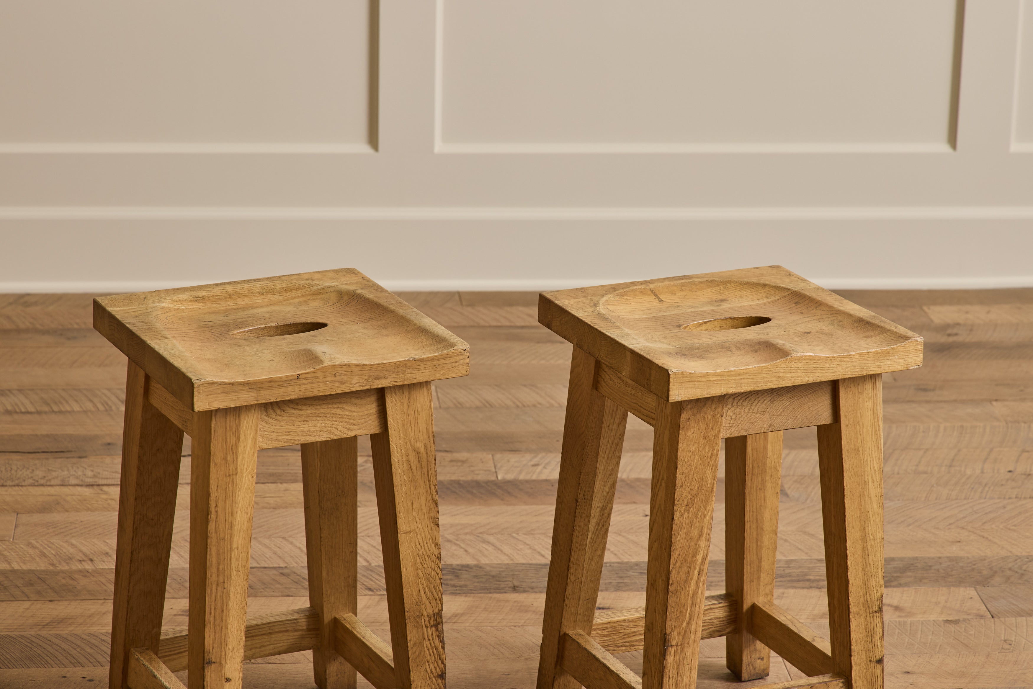 French Wood Stool