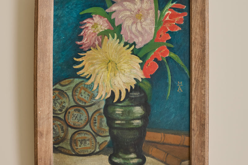 French Floral Still Life Painting