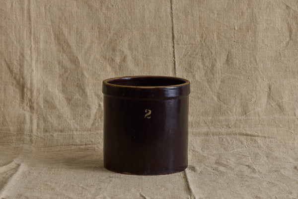Dark Brown Crock