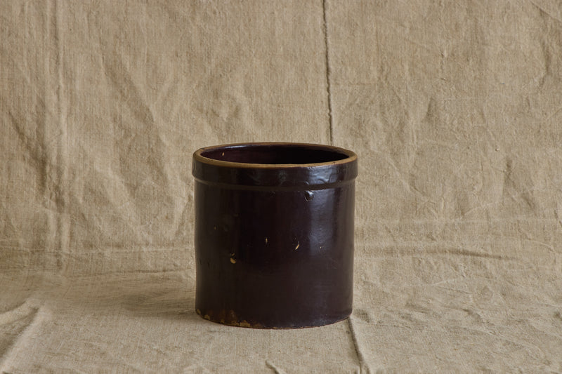 Dark Brown Crock
