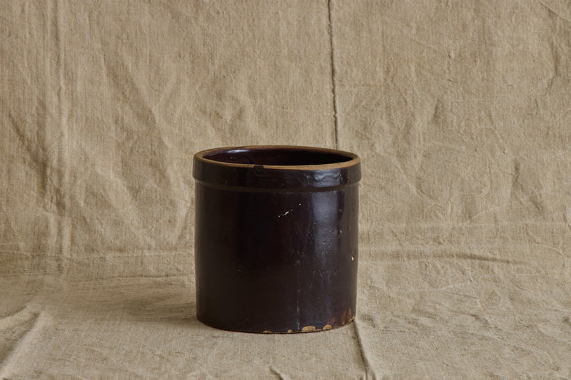 Dark Brown Crock