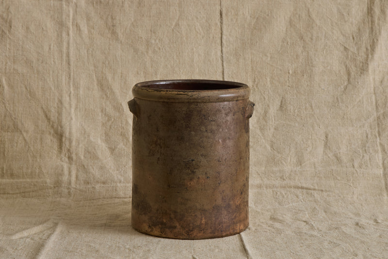Swirl Stoneware Crock
