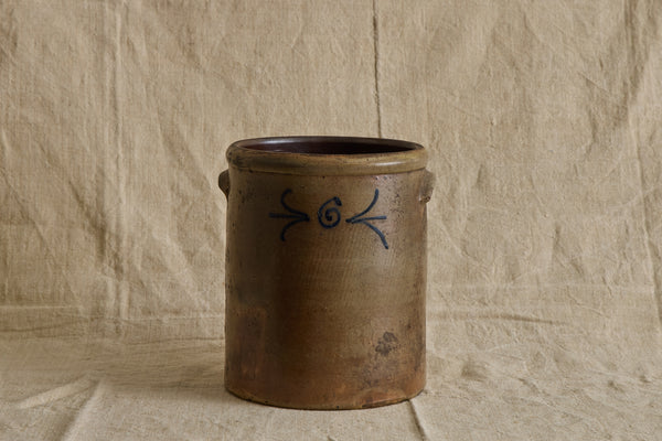 Swirl Stoneware Crock