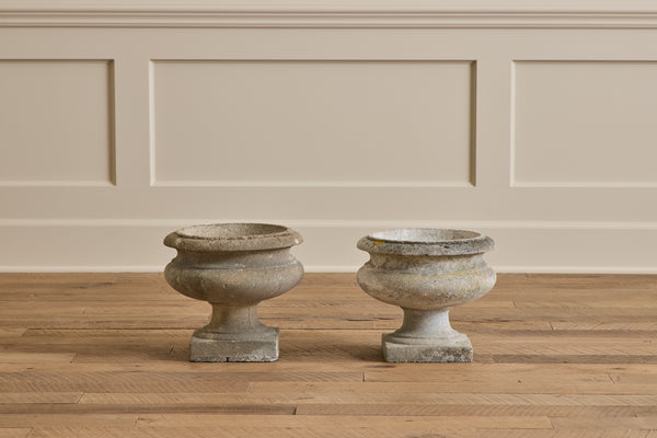 Pair of Medici Stone Planters