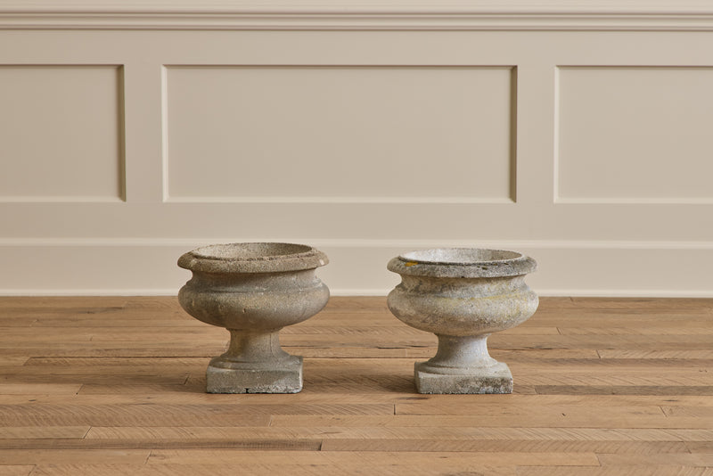 Pair of Medici Stone Planters