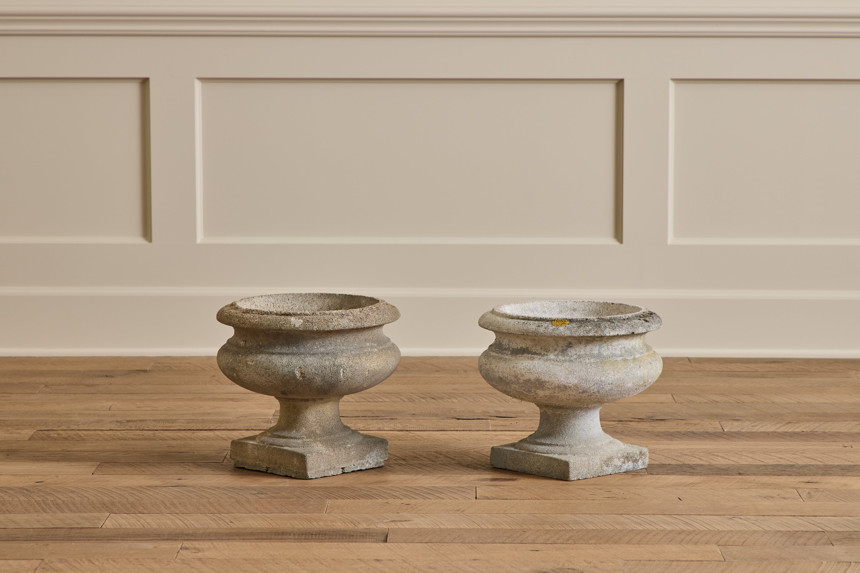 Pair of Medici Stone Planters