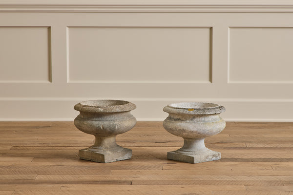 Pair of Medici Stone Planters