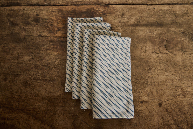 Crescent Napkins in Midnight