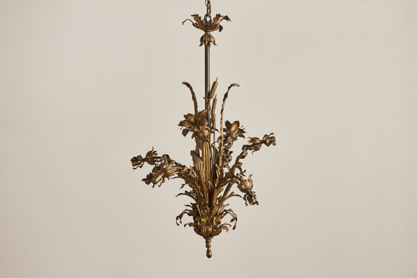 Gilt Floral Chandelier (LA)